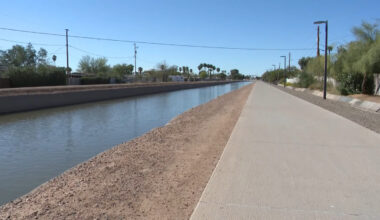 A canal in Phoenix, Arizona