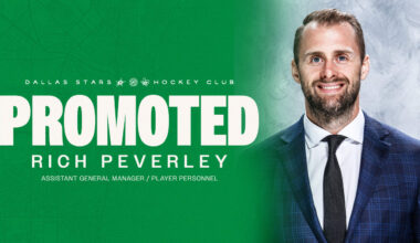 Dallas Stars promote Rich Peverley to Assistant General Manager/Player Personnel