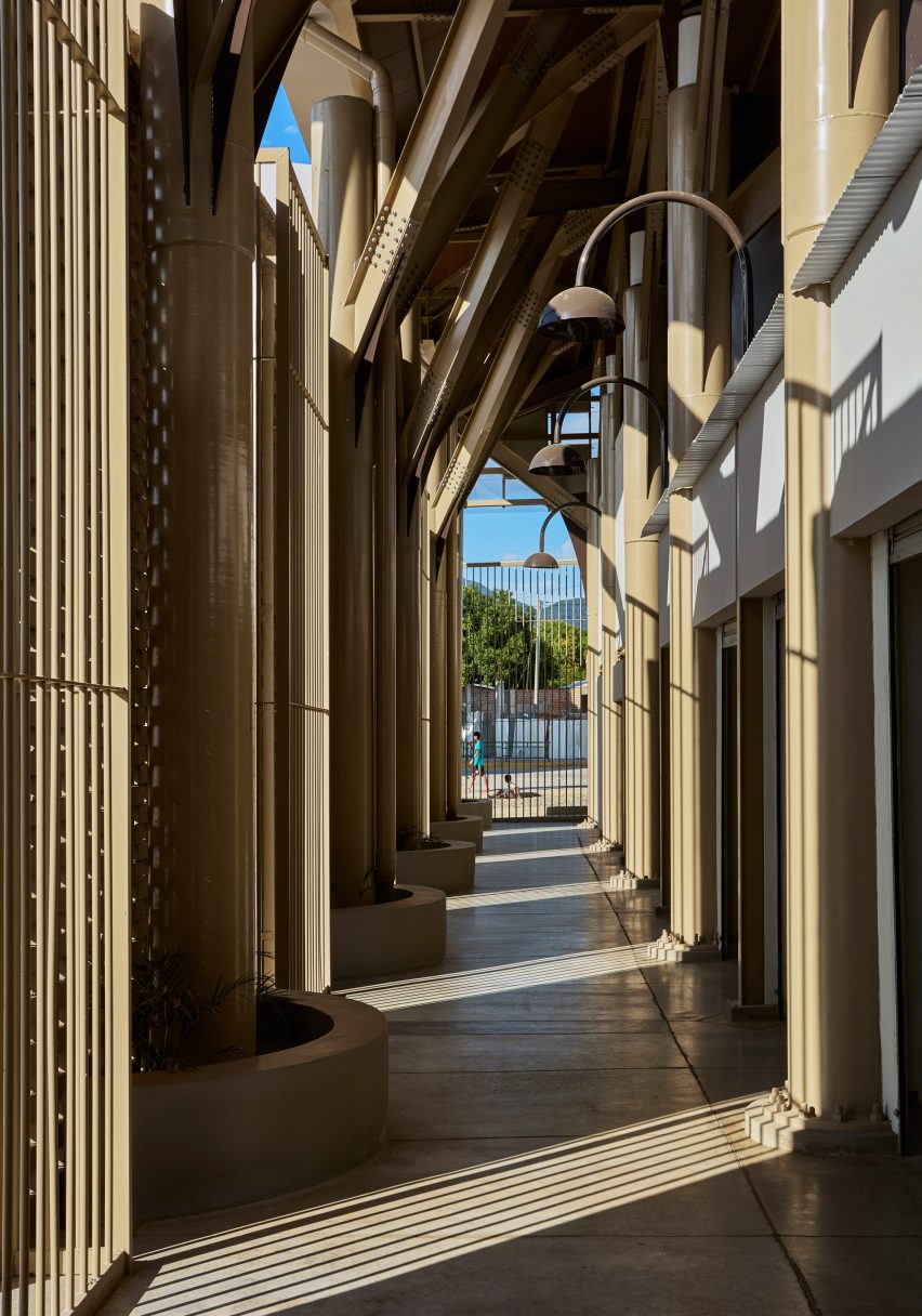 Interior of Plaza Luna Vallenata in Colombia by TARQ Studio