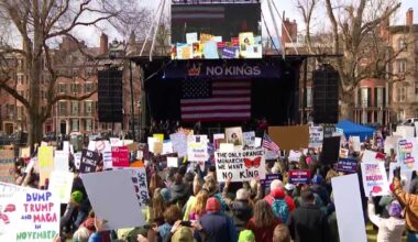 'No Kings' rally against Trump administration underway across Massachusetts