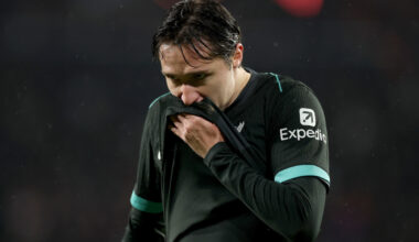 Federico Chiesa of Liverpool is seen during the UEFA Champions League 2024/25 League Phase MD8 match between PSV Eindhoven and Liverpool FC at PSV Stadion on January 29, 2025 in Eindhoven, Netherlands. (Photo by Lars Baron/Getty Images)