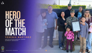 United States Marine Corps Gunnery Sergeant Yesenia Martinez is our Hero of the Match | March 14, 2026