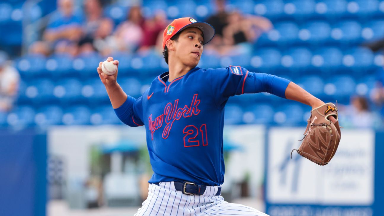Mets option prized pitching prospect Jonah Tong to Triple-A