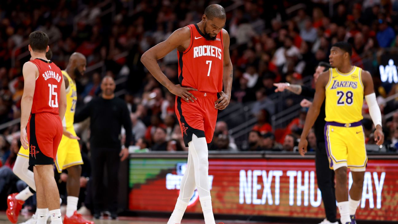 Kevin Durant takes blame as Lakers disrupt Rockets' offense