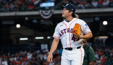 Tatsuya Imai struggles with nerves, walks in Astros debut