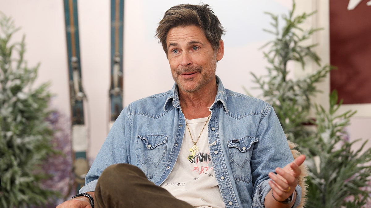 Rob Lowe posing at The Variety Studio during the 2026 Sundance Film Festival at the Audible Listening Lodge in Park City, Utah.