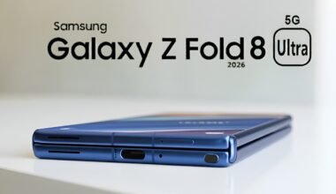 Front view of a foldable handset highlighting a 6.5-inch cover OLED screen area with slim bezels.