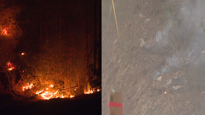 Large woods fire near Cane Creek Church Road; evacuations underway