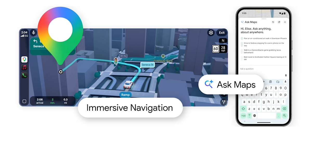 Google Maps brings a 3D map to your driving directions