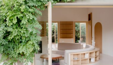 Studio Razavi adds circular conversation pit to coastal home