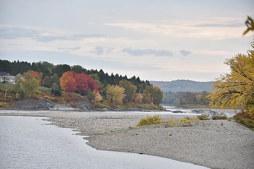 St. John River, Maine, Fall Time.