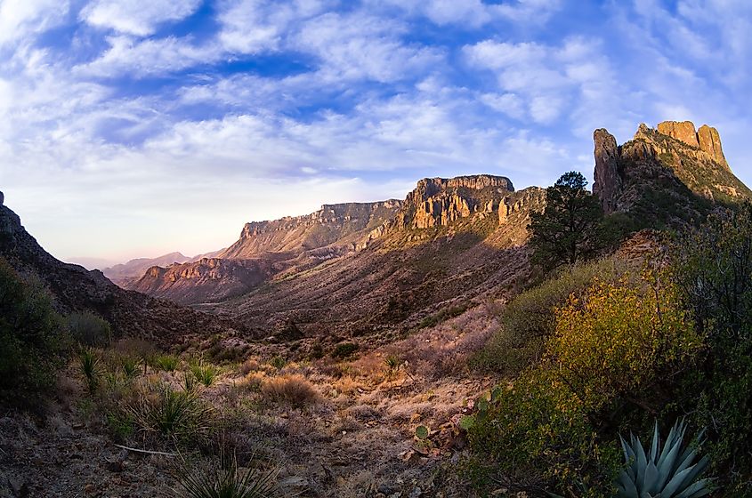 Rock formations in Big Bend National Park.