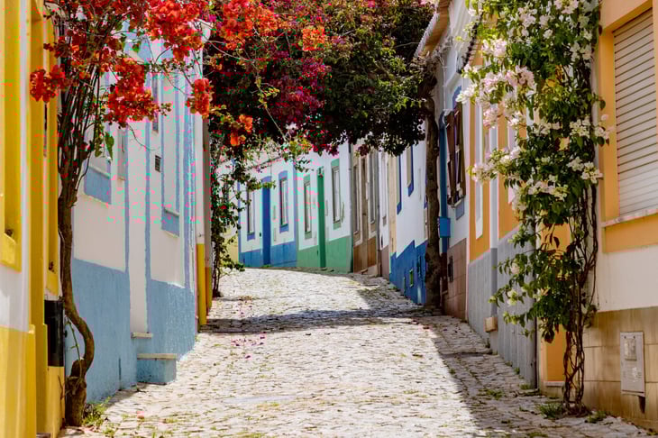Alley in Ferragudo Portugal