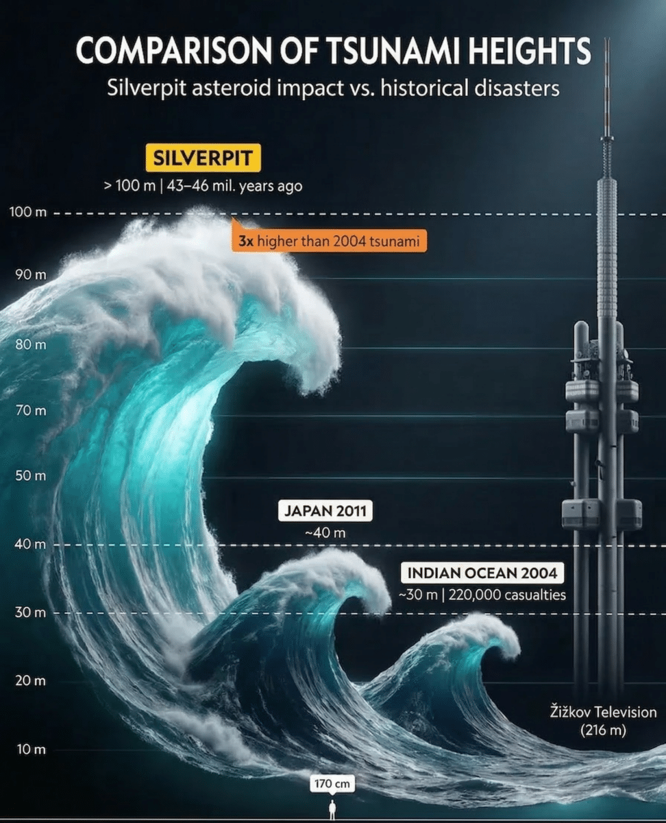 Silverpit Asteroid Impact Vs. Historical Tsunamis