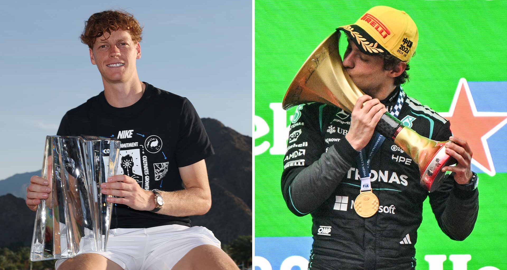 Jannik Sinner praised Kimi Antonelli on Sunday in Indian Wells.