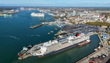Cruise Ships Docked in Southampton, UK