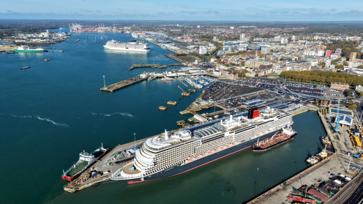 Cruise Ships Docked in Southampton, UK