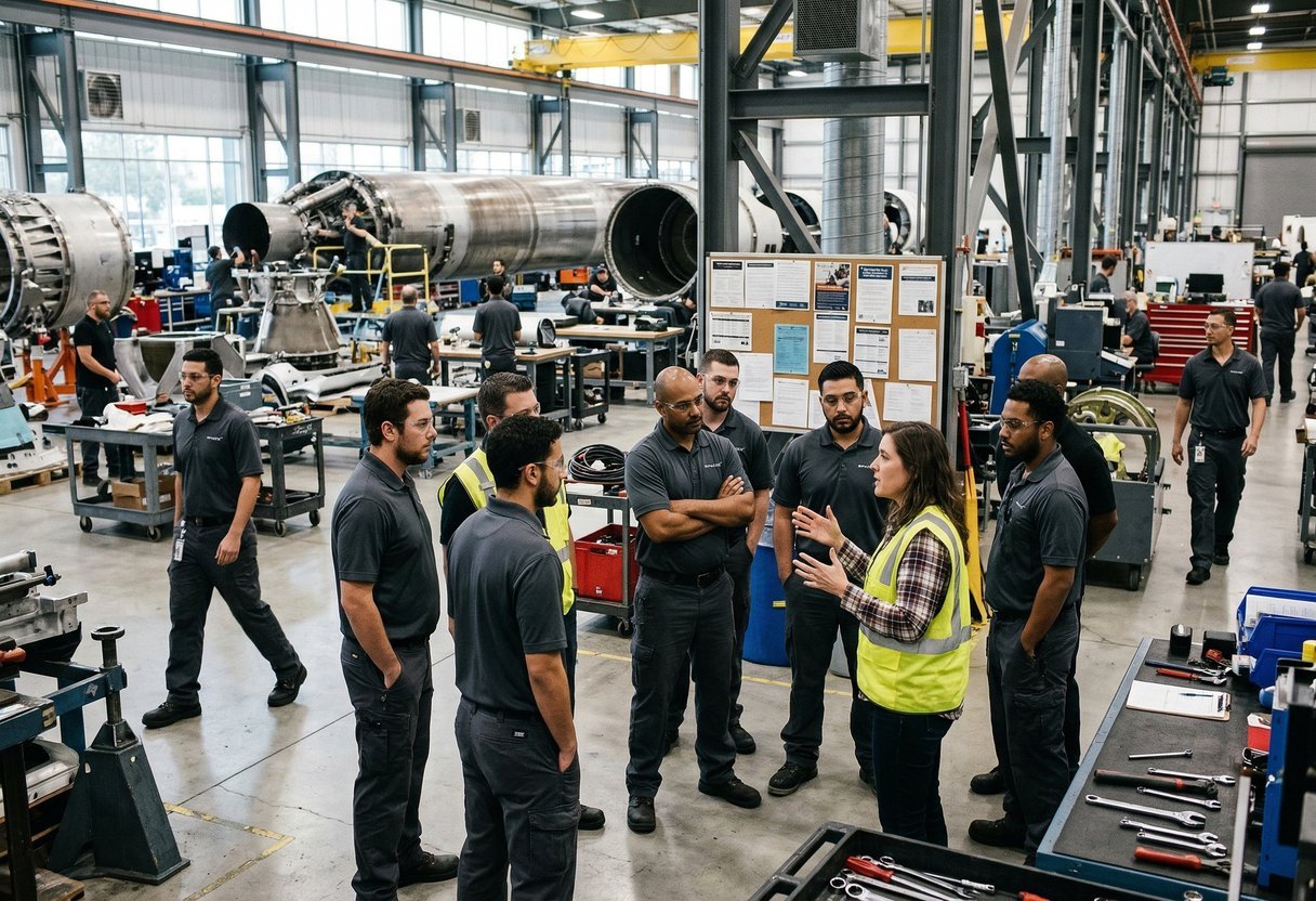 SpaceX railway company employees
