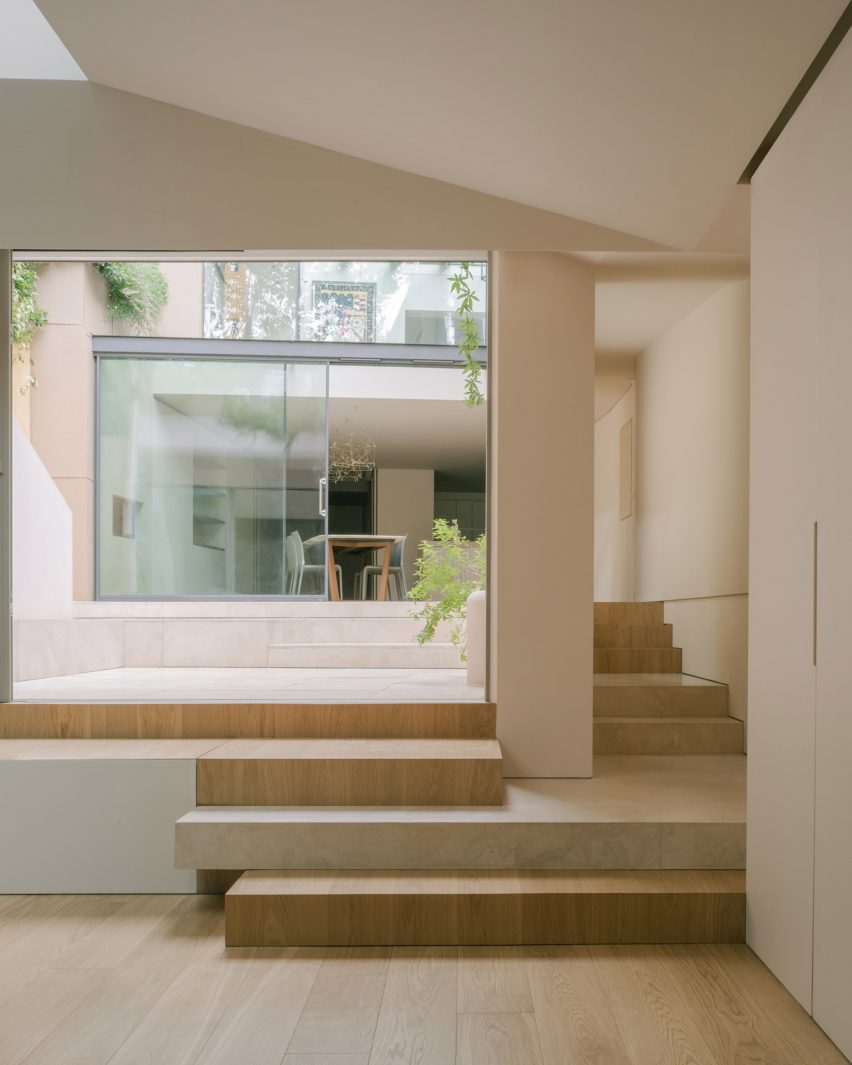 Living space interior at Mozart House in London