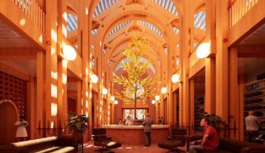 studiolowe reuses cambridge church ruin for urban hospice care