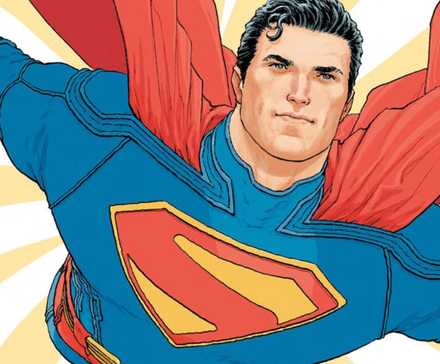 superman art by frank quitely using David Corenswet's likeness