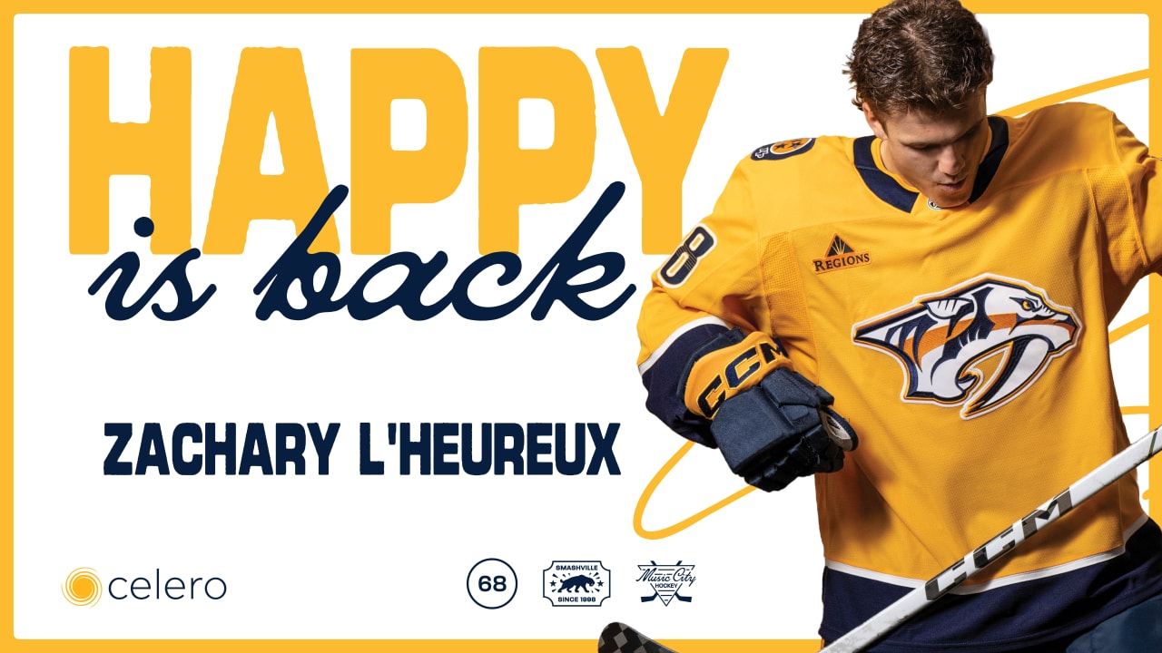Predators Sign Zachary L'Heureux to Two-Year, $1.75 Million Contract