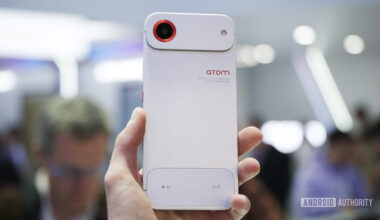 Someone holding the TECNO concept phone at MWC 2026.