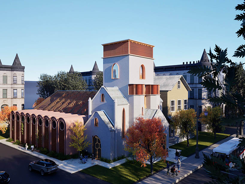 studiolowe’s house of timefulness reuses cambridge church ruin for urban hospice care - 1