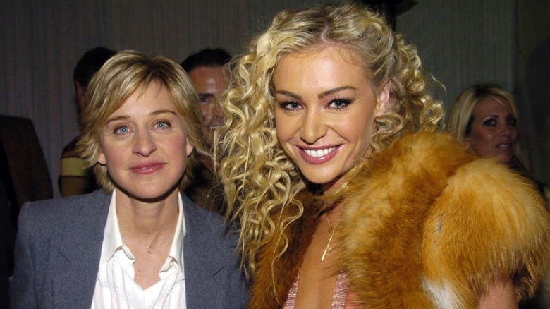 Ellen DeGeneres and Portia de Rossi at a VH1 event