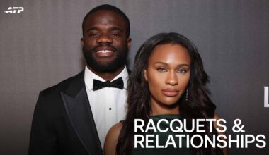 Frances Tiafoe and Ayan Broomfield at the Laver Cup in 2024.