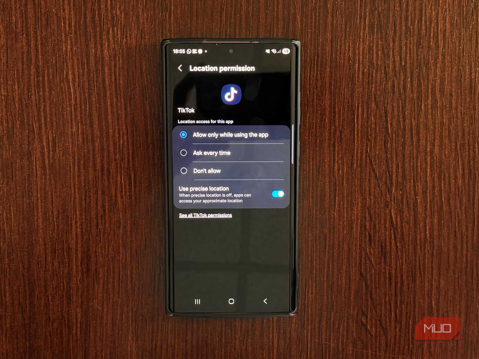 Tiktok location permission