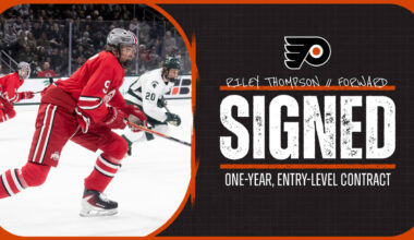 Flyers Sign Riley Thompson to Entry-Level Contract