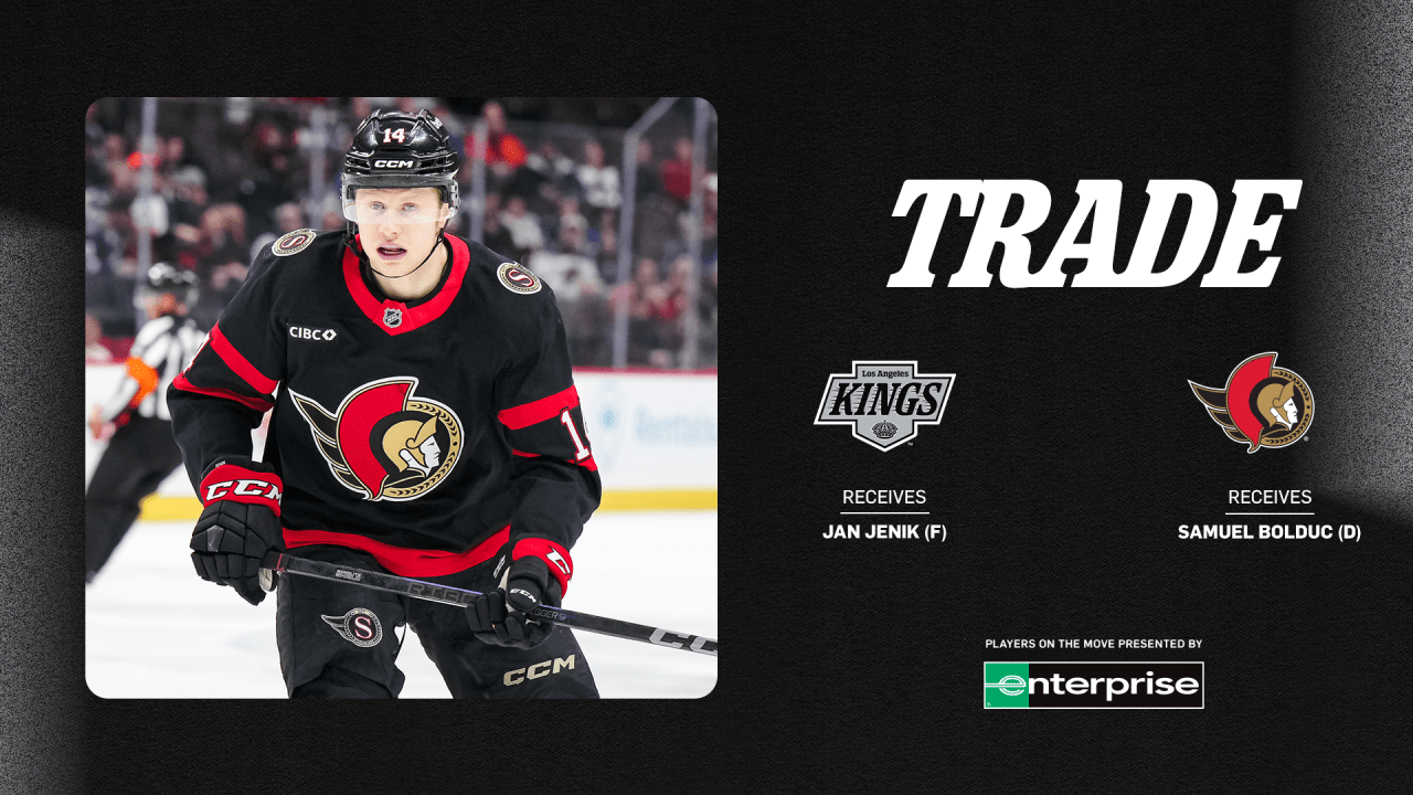 LA Kings Acquire Jan Jeník in Exchange for Samuel Bolduc