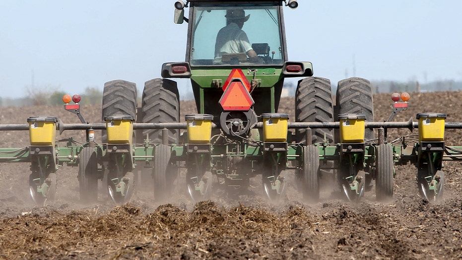 Tractor in a field 
