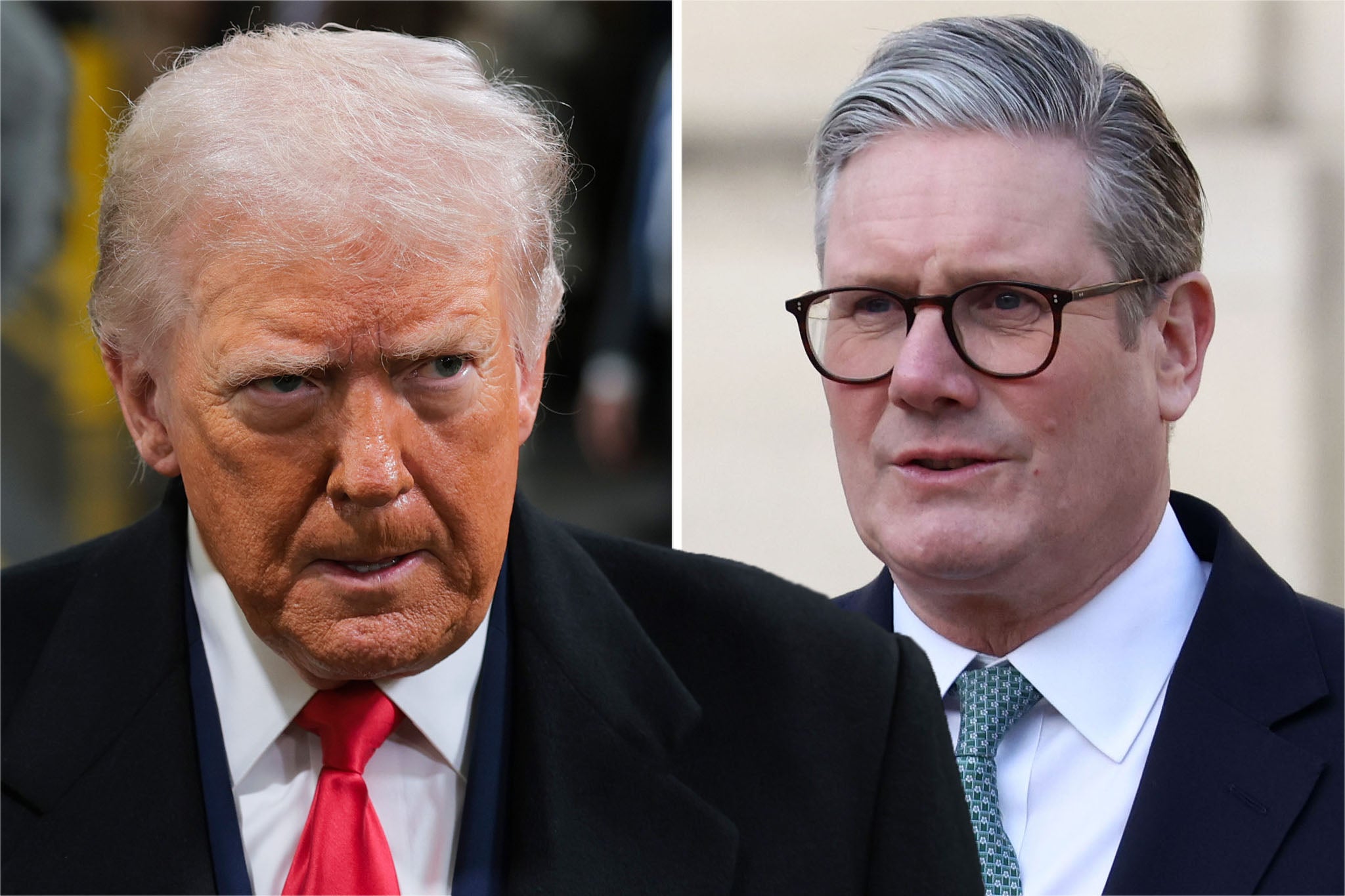 Donald Trump and Keir Starmer