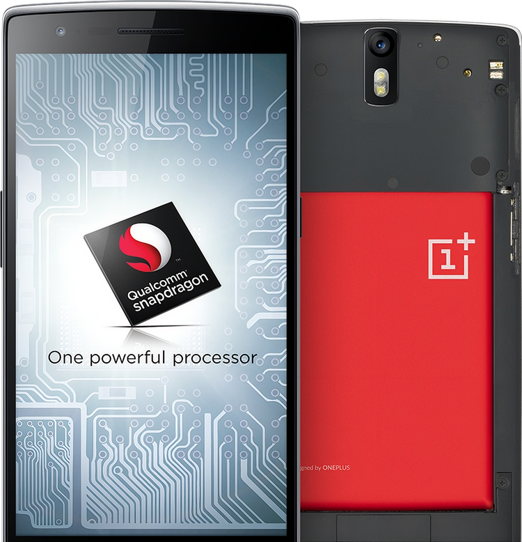 The OnePlus One with the Qualcomm Snapdragon SoC.