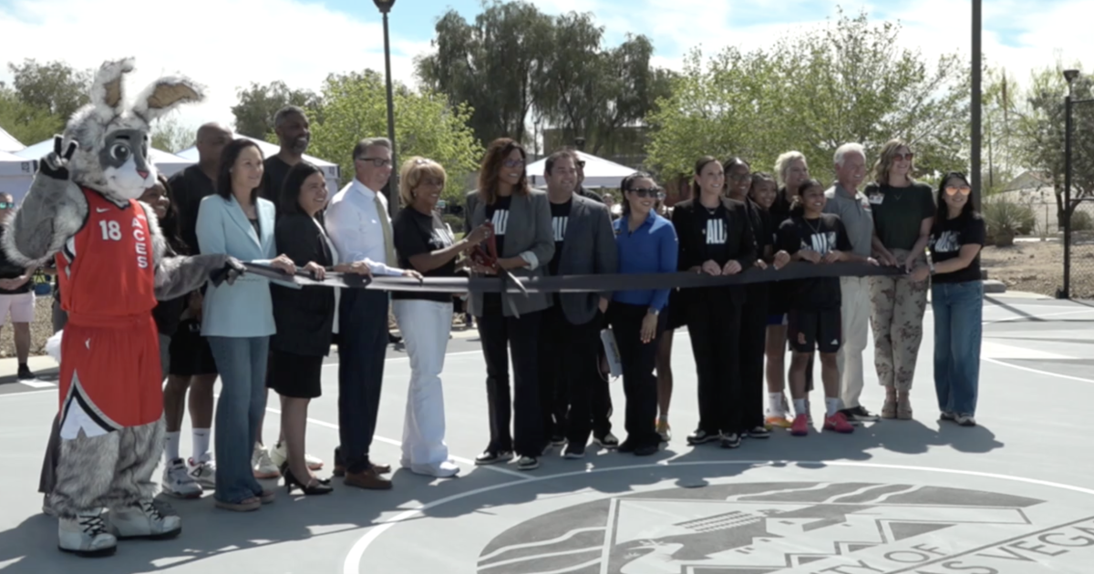 Aces unveil newly refurbished basketball courts in North Las Vegas