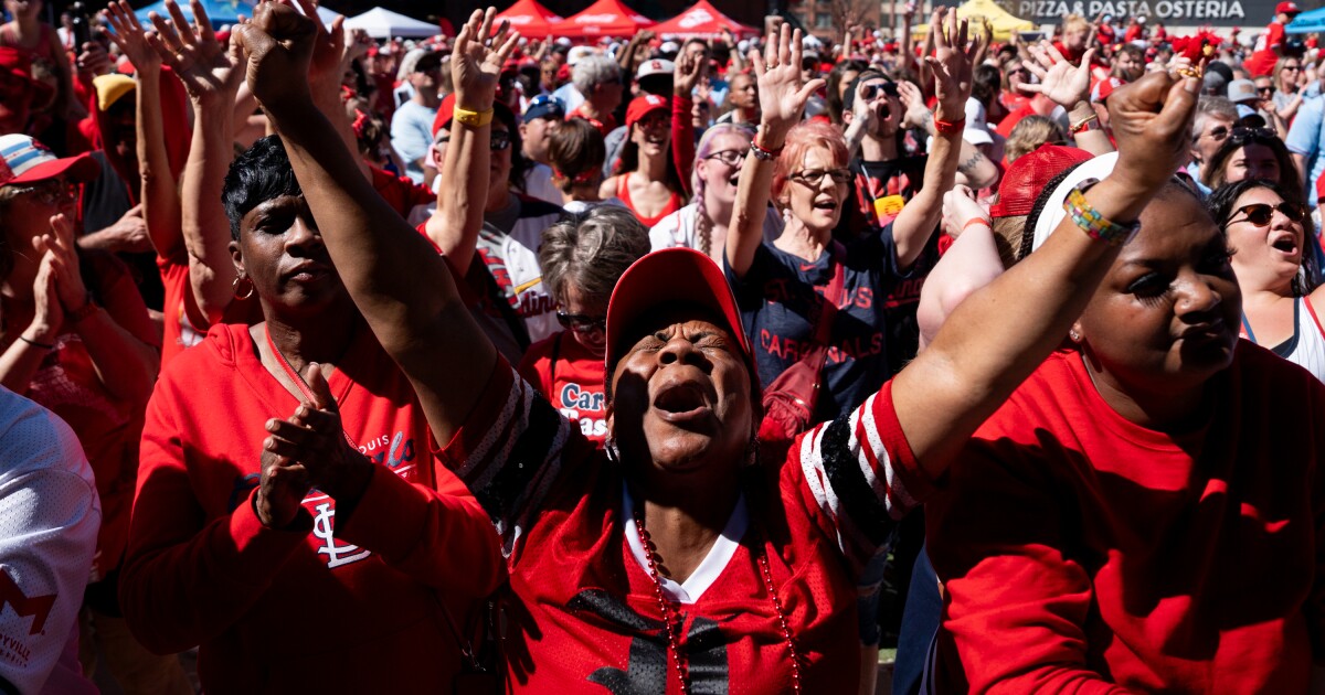 Photos: Busch Stadium turns into a sea of red for St. Louis Cardinals' Opening Day