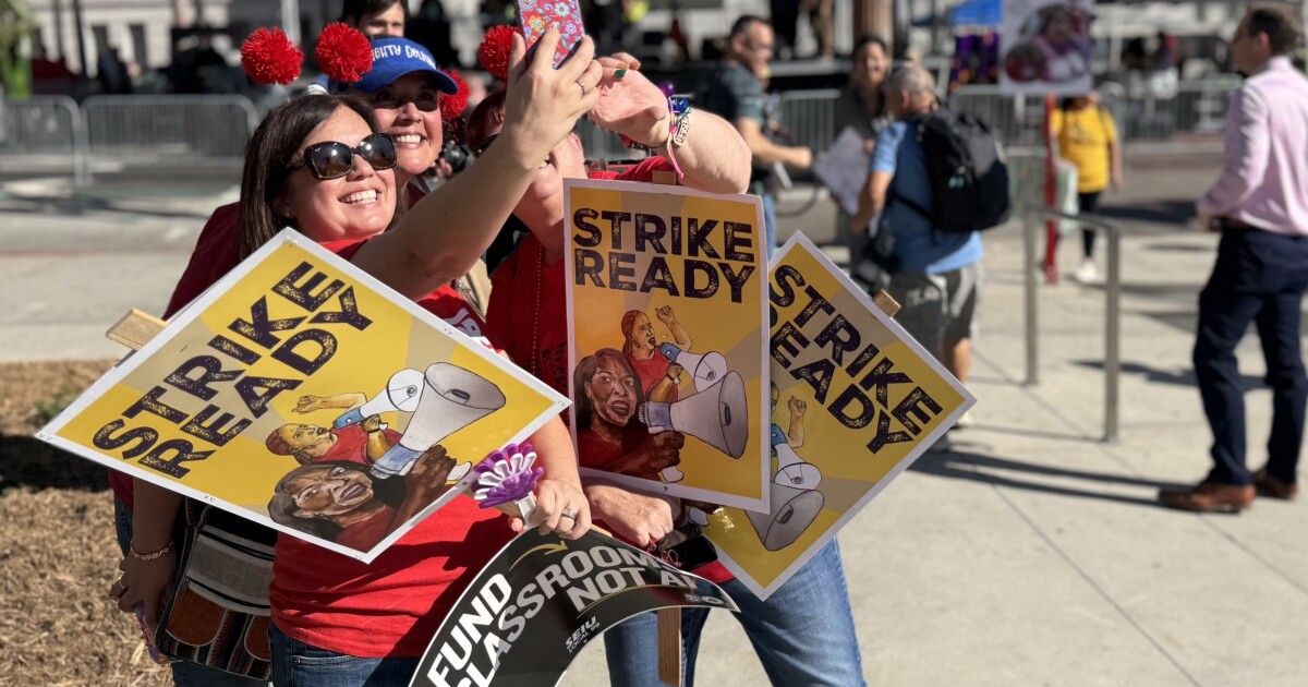LAUSD's teacher and staff unions will strike if no deal is reached by mid-April
