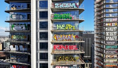 New owners of LA's 'graffiti towers' would need to remove all that paint. We got them a quote