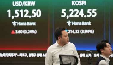 Asian shares decline as oil prices soar amid the war in Iran, echoing last week's Wall Street drop