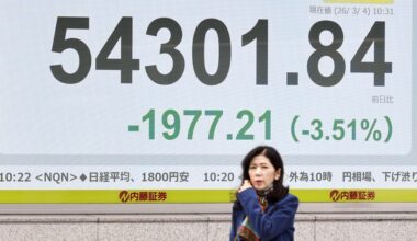 Markets in Europe steady after Asian shares swoon over widening Iran war
