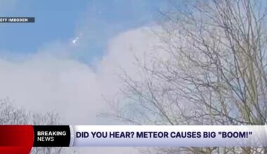 NASA confirms meteor caused loud boom across Northeast Ohio
