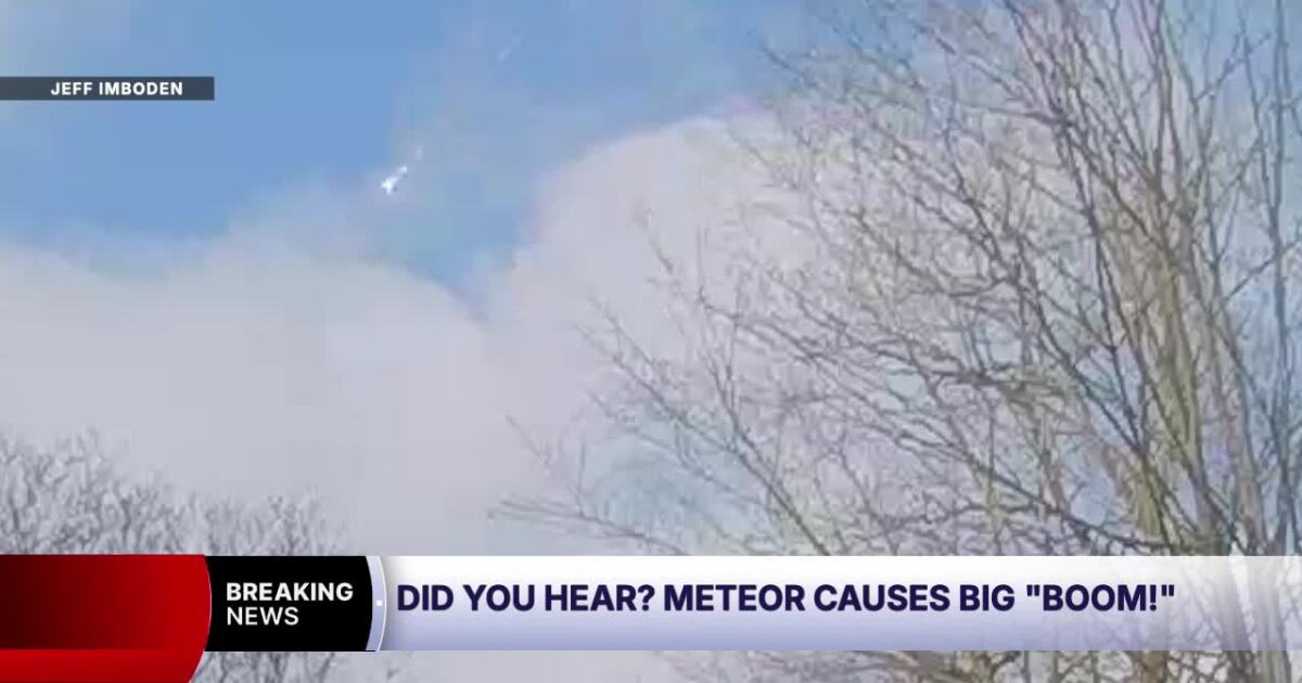 NASA confirms meteor caused loud boom across Northeast Ohio