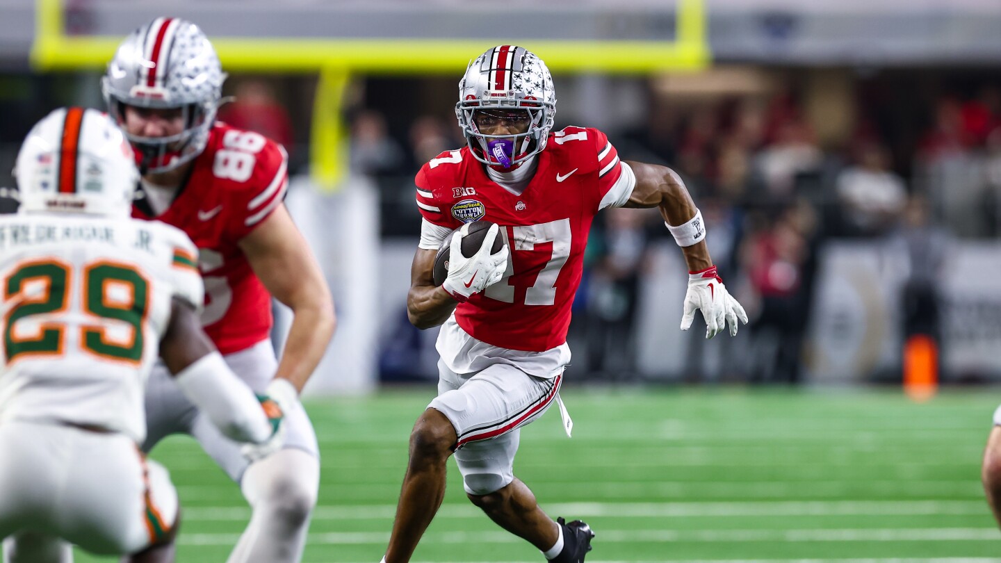 Carnell Tate, Ty Simpson taking pre-draft visit with Browns on Thursday