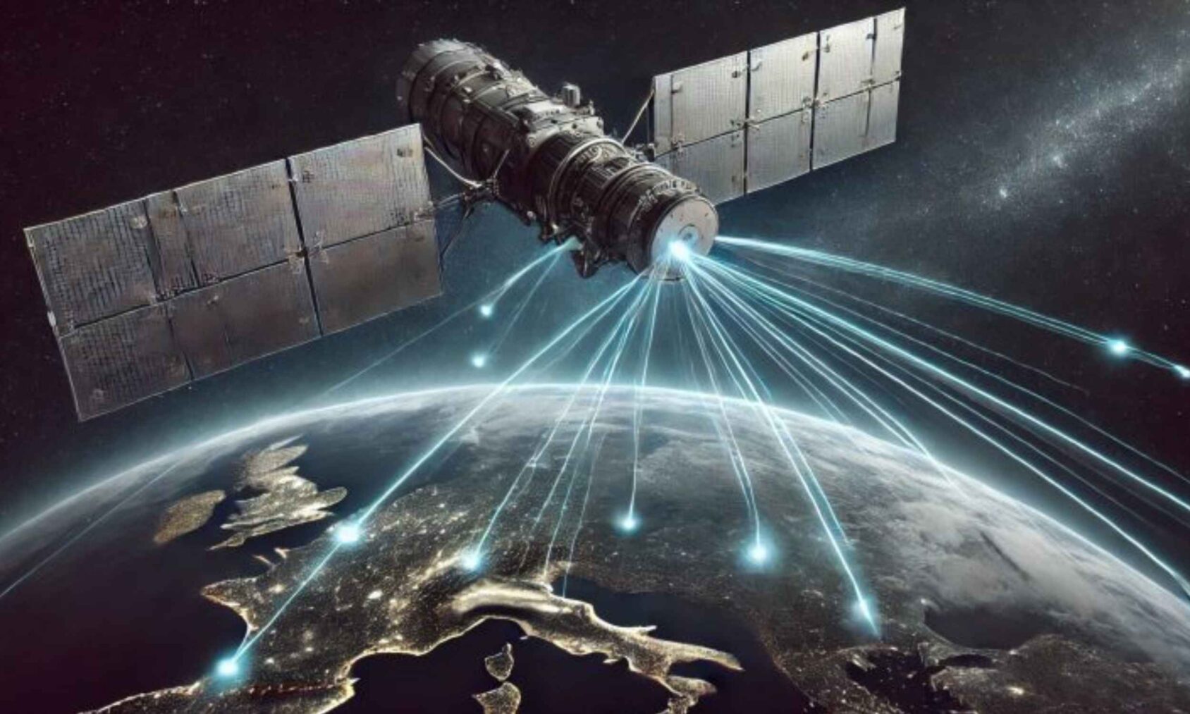 U.S. military satellite in low Earth orbit using laser communications for secure space-based data links