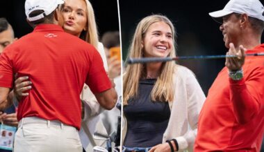 Tiger Woods packs on PDA with Vanessa Trump, bonds with her daughters during golf match
