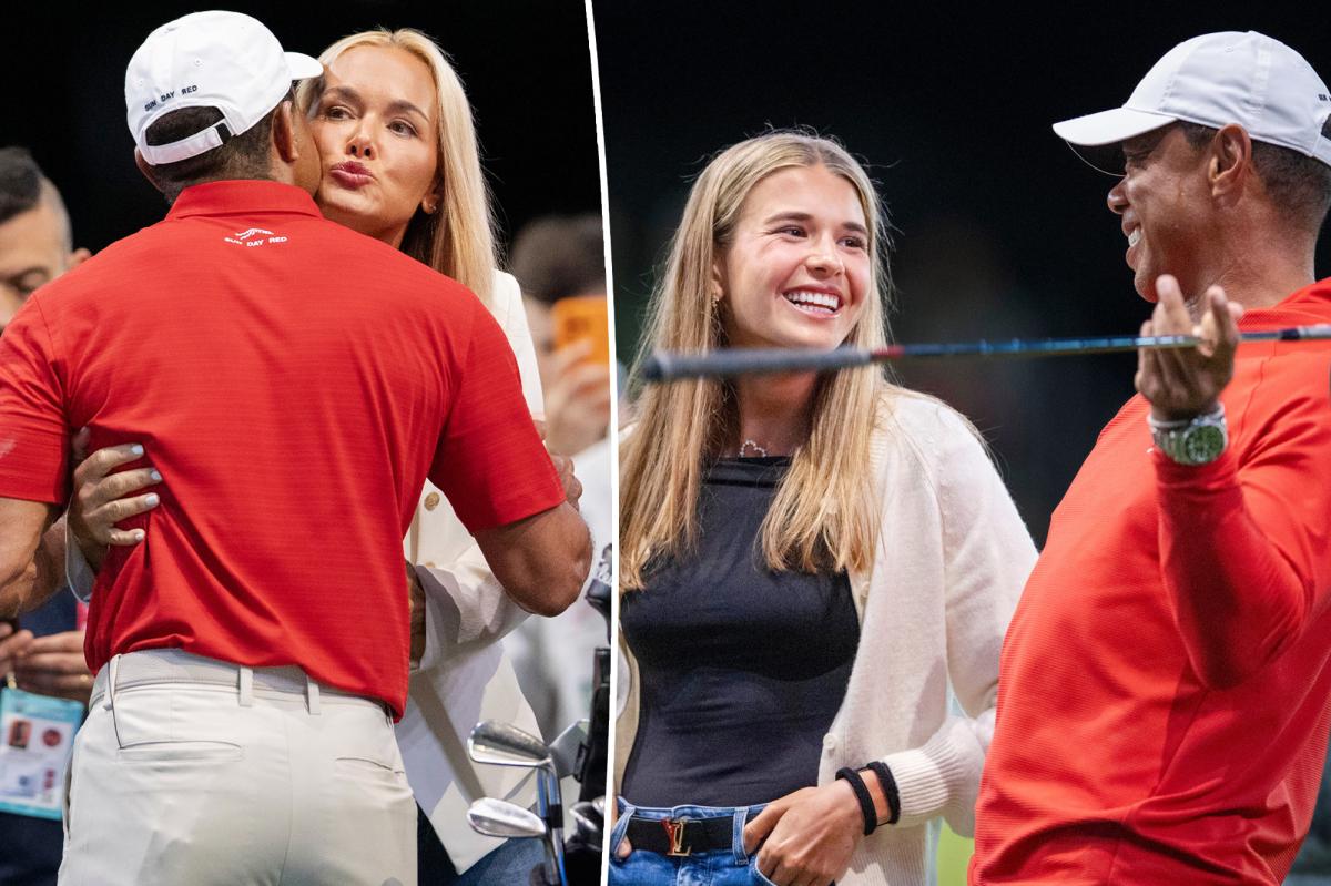 Tiger Woods packs on PDA with Vanessa Trump, bonds with her daughters during golf match