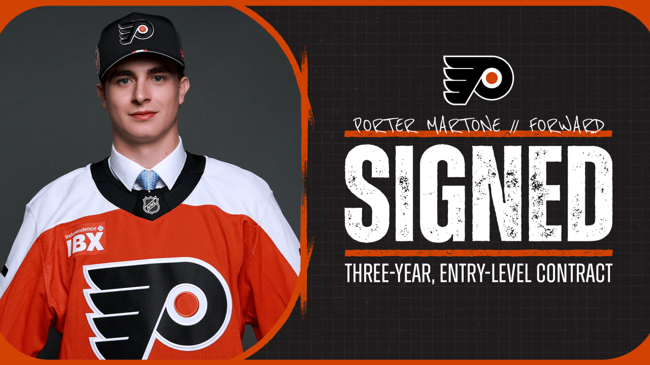 Flyers Sign Porter Martone to Entry-Level Contract
