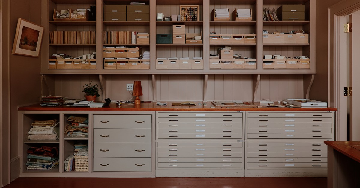 Mismatched Doorknobs and Crimson Floors Give This Design Studio Its Collected Character